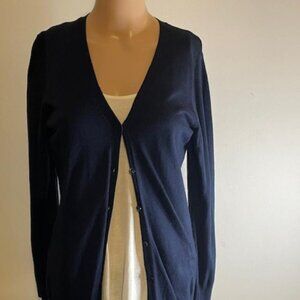 CARDIGAN -Navy -Jones New York- Medium